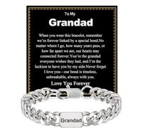 Rajputana Bracelet en argent pour homme et garçon, bracelet cubain de 9 mm pour homme, adolescent, garçon, cadeau pour mon fils/papa/grand-père/petit-fils/mari/frère, cadeau de fête des pères