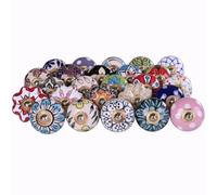 RAJRANG Bouton de porte Ensemble de 25 pièces Boutons de placard de cuisine multicolores