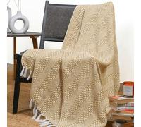 RAJRANG BRINGING RAJASTHAN TO YOU Couverture de Chameau Jaune - Lancers décoratifs de Salon Chaud pour canapé et canapé 60 x 50 Pouces