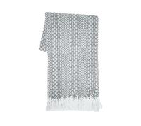 RAJRANG BRINGING RAJASTHAN TO YOU Couverture Rustique Country tissée Gris Clair Nouvelle Collection Coton de qualité de Luxe, lit de canapé Lancers Parfait pour l'intérieur extérieur 50x60
