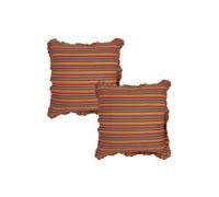 Rajrang cCS06466 rayé taie d'oreiller Coton imprimé, Kaki