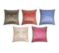 RAJRANG Coussin de Coussin de Soie 16x16 Pouces