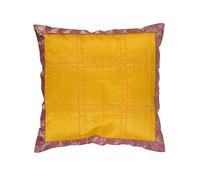 Rajrang Designer Paisley Housse de Coussin Jaune pour la décoration