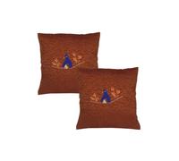 Rajrang Housse de Coussin, Marron