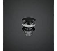 RAK Duo Pushopen valve DUO000504A, noir mat