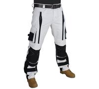 RAK Pantalon de peintre blanc résistant pour homme, Blanc-2, 36 W/30 L