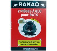 RAKAO Lot de 2 plaques piège à Glu anti rats Rakao