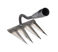 Rake de Mauvaises Herbes - 1 pièce Hoe Cultivator | Outil de déracinement en Acier, extracteur d' , dissolvant de d' , râteau à Ongles à Six Dents, Outil de Jardinage