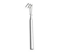 Rake Heavy Duty | Stainless Steel Long Handle Gardening Tools | Metal Small Rake for Gardening - for Weeding Digging Loosening Soil Outdoor Yard Leaves Grass Thatch Shrub Flower Beds