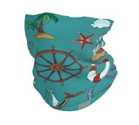RAKFURF Cache-cou en microfibre motif poisson océan sport bandana - Cache-cou pour homme et femme, masque facial, foulard, cheveux bouclés, protection du sommeil