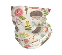 RAKFURF Cache-cou en microfibre pour homme et femme, motif hérisson, animaux, plantes, protection du sommeil