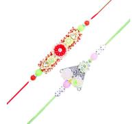 Rakhi for Brother Sister Set of 2 Rakhi Thread Bracelet Dora Set Gift Card