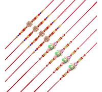 Rakhi for Brother Sister Set of 8 Rakhi Thread Bracelet Dora Set Gift Card