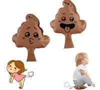 Rakiuty Coussin en Forme de Caca,Coussin Péteur,Jouet de Farces Drôles,N'éMettra Pas de Mauvaises Odeurs,Tapis Portable RéUtilisable,Convient,aux Farces et Divertissements pour Adultes (2 Pièces)