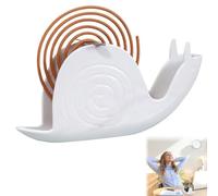 Rakiuty Support Bobine de Moustique,Mosquito Coil Holder,Support de Spirale Anti-moustiques,Boîte Anti-moustiques,Porte Spirale Anti Moustique en Métal,pour Extérieur,Cuisine,Salon Et Bureau,Blanc