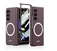 RAKKYO Coque magnétique Transparente Compatible avec Samsung Galaxy Z Fold 5, Chargement sans Fil, résistant aux Chutes et ne jaunit Pas, Coque de Protection pour Galaxy Z Fold 5 5g (1)