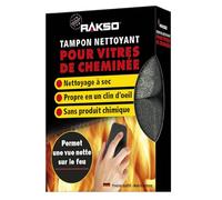 RAKSO Nettoyant Vitre Insert Cheminée - 2 Nettoyants Vitre Poêle à Bois, Nettoyant Vitre Cheminée, Nettoyant Insert Cheminée, Nettoyant Bois, Produit Nettoyage Vitre Insert Cheminée