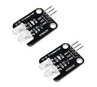 RAKSTORE Lot de 2 blocs de construction électroniques à 2 canaux pour émetteur infrarouge bidirectionnel pour carte Arduino 2 CH