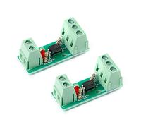 RAKSTORE Lot de 2 modules d'isolation optocoupleurs 1 canal PC817 EL817 12 V entrée photoélectrique support de rail PLC Drive Motor Board