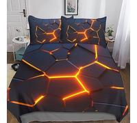 RAKTOV Housse De Couette avec Taies d'oreiller,Effet 3D Housse De Couette en Microfibre,pour Adultes Hommes Jeunes Garçons Enfants Double(200x200cm)