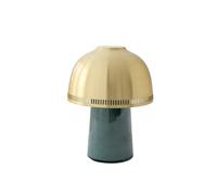 Raku SH8 Lampe à Poser Portable Bleu Vert/Laiton