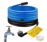 Rakuker 6M Cordon Chauffant Antigel, 120V Cable Chauffant Antigel, Fil Chauffant avec Thermostat Intégré, 25W/M, Câble Chauffant Autorégulant pour Protéger Tuyaux Domestiques