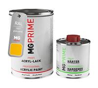 RAL 1021 Jaune colza brillant, pot de peinture acrylique + durcisseur 1,5 L