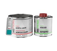 RAL 5018 Bleu turquoise/Turquoise blue Peinture acrylique mate Pot de 0,75 litre / 750 ml, y compris le durcisseur