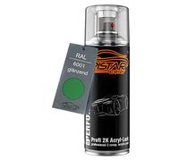 RAL 6001 Smaragdgrün brillant Bombe de peinture acrylique 2K aérosol peinture à vaporiser peinture à pulvériser 400 ml séchage rapide