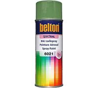 RAL 6021 VERT PALE Mat (BELTON) (Bombe peinture 400 ml) - bombe aerosol reparation peinture carrosserie voiture teintes standrard et RAL (reference couleur constructeur 150 ou 400 ml)