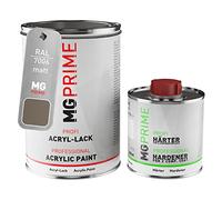RAL 7006 Gris beige/Beige grey mat peinture acrylique 1,5 Litres / 1500 ml durcisseur inclus
