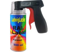 RAL 8022 Peinture Spray Noir Mat 400 ML 1 K + poignée.