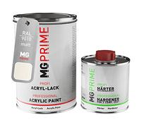 RAL 9010 Blanc pur/Pure white mat peinture acrylique 1,5 Litres / 1500 ml durcisseur inclus