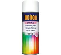 Belton Peinture aérosol RAL 9016 Blanc signalisation brillant 400 ml