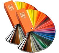 RAL K5, jeu de 2 nuanciers de couleur, 1 brillant, 1 satiné, échantillons couleur pleine page