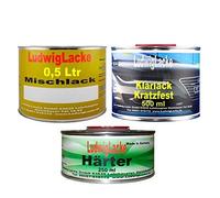 RAL Set Jante Argent CODE COULEUR vwl91 Année de construction Laque 0,5 l 1980-2000 métallique spritzfertiger Base Vernis 0,5 l vernis transparent et 0,25 l Durcisseur assorti