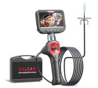 Ralcam Caméra endoscopique 6,2 mm - Endoscope pivotant à 360° - 4,3" HD 720P - Caméra d'inspection avec Tube Lumineux - 6 LED - Étanchéité IP67 - Câble Semi-Rigide de 3 m
