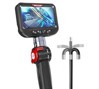 Ralcam Camera Endoscopique Industrielle avec Écran IPS 4,3" Intégré, Sonde HD1080P 8,5 mm Semi-Rigide Étanche IP67, 6 LEDs pour Inspection Canalisation et Mécanique Auto - 1m