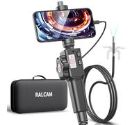 Ralcam Endoscope Industriel Caméra Endoscopique - Endoscope Filaire 8,5mm avec 8 LED Caméra d'inspection Canalisation HD 1080P, Borescope Serpent Câble Semi-Rigide de 1m pour Smartphone Android iOS