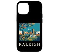 Raleigh Caroline du Nord Rétro Vintage Skyline Capitol Park Coque pour iPhone 12/12 Pro