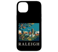Raleigh Caroline du Nord Rétro Vintage Skyline Capitol Park Coque pour iPhone 14 Plus