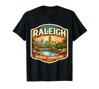 Raleigh, Caroline du Nord, Ville Souvenir, État, Capitale, Vintage T-Shirt