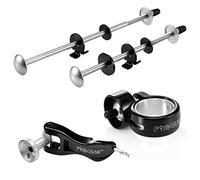 Raleigh Lot de 3 verrous de Roue à dégagement Rapide pour Tige de Selle Ensemble d'antivol pour vélo Homme, Noir