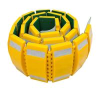 Ralentisseur Enroulable Robuste et Bosse en Plastique réfléchissant, pour Voitures, camions et Autres véhicules, pour allées, Routes et parkings en Asphalte, béton et Gravier (4 m)