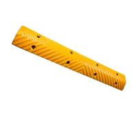 Ralentisseur Miniature En Caoutchouc De 39,4", Ralentisseur Modulaire Avec Des Longueurs Librement Épissables, Rampe De Seuil En Caoutchouc For Entrée De Garage Scolaire Et Piste Cyclable(Color:Yellow