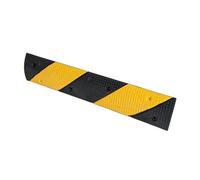 Ralentisseur Miniature en Caoutchouc, Ralentisseur Modulaire Noir Et Jaune, Rampe De Seuil en Caoutchouc for Entrée D'école(39.4"x7.9"x1.2")