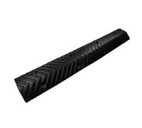 ZFUCMAYL Ralentisseur Modulaire 39,4 Pouces,en Caoutchouc, Ralentisseurs, Rampe De Seuil en Caoutchouc for Entrée D'école, Entrée De Garage Et Piste Cyclable(Black,39.4"x5.9"x1.37")