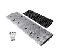 Ralentisseur, Ralentisseur de Trafic Robuste pour Allée, Rampe de Antidérapante et Amortissante pour Garage Communautaire, École, Centre Commercial(Gray,100x35x5cm)