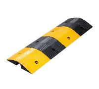 Ralentisseurs de Route, seuil de Rampe en Caoutchouc et Plastique, Rampe d'apaisement à boulonner, Convient aux Routes, parkings, écoles et entrepôts (9,5 x 3 cm)
