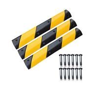 Ralentisseurs en Caoutchouc - Rampe de Protection de Tuyau antidérapante à Canal Unique (3 pièces) avec boulons - Rampe de Protection de câble Durable pour Surfaces gravillonnées - Solution